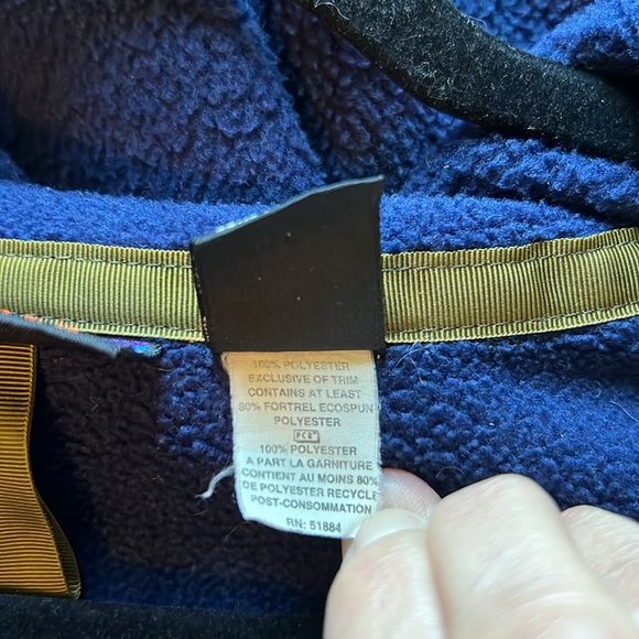 Vintage Patagonia Synchilla Navy Full Zip Fleece Jacket Made in USA. Mens XXL - Picture 7 of 7